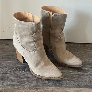 Nine West Suede Ankle Booties